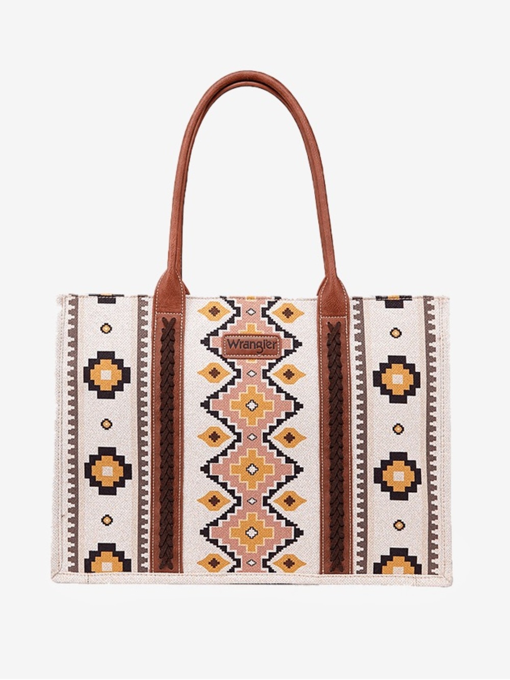 Wrangler Southwest Aztec Print Canvas Tote